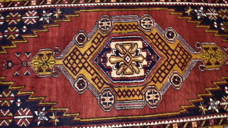 Antique Never Used Caucasian Kazak Handmade Dowry Rug 4Ft 4' x 9Ft Free Shipping gallery