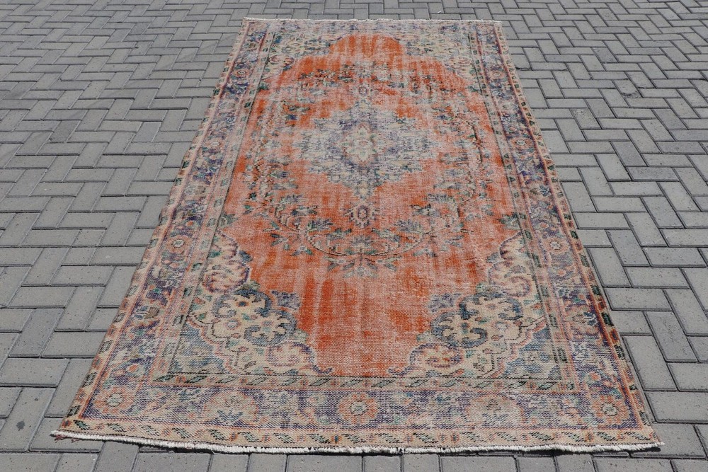 5.3x9.5 ft Large Rug, Vintage Rug, Cool Rugs, Bedroom Rug, Old Rug, Turkish Rug