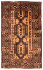 Traditional Vintage Hand-Knotted Area Rug 3’7″ x 5’11” Oriental Wool Carpet
