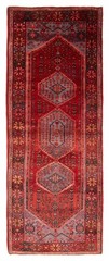 Vintage Hand-knotted Runner Rug 3’7″ x 9’7″ Traditional Oriental Wool Carpet