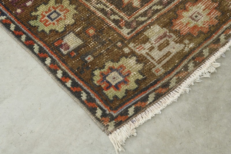 4x7 Turkish Area Rug Hand-Knotted Vintage Oushak Rug Small Boho Decor Carpet,637 gallery