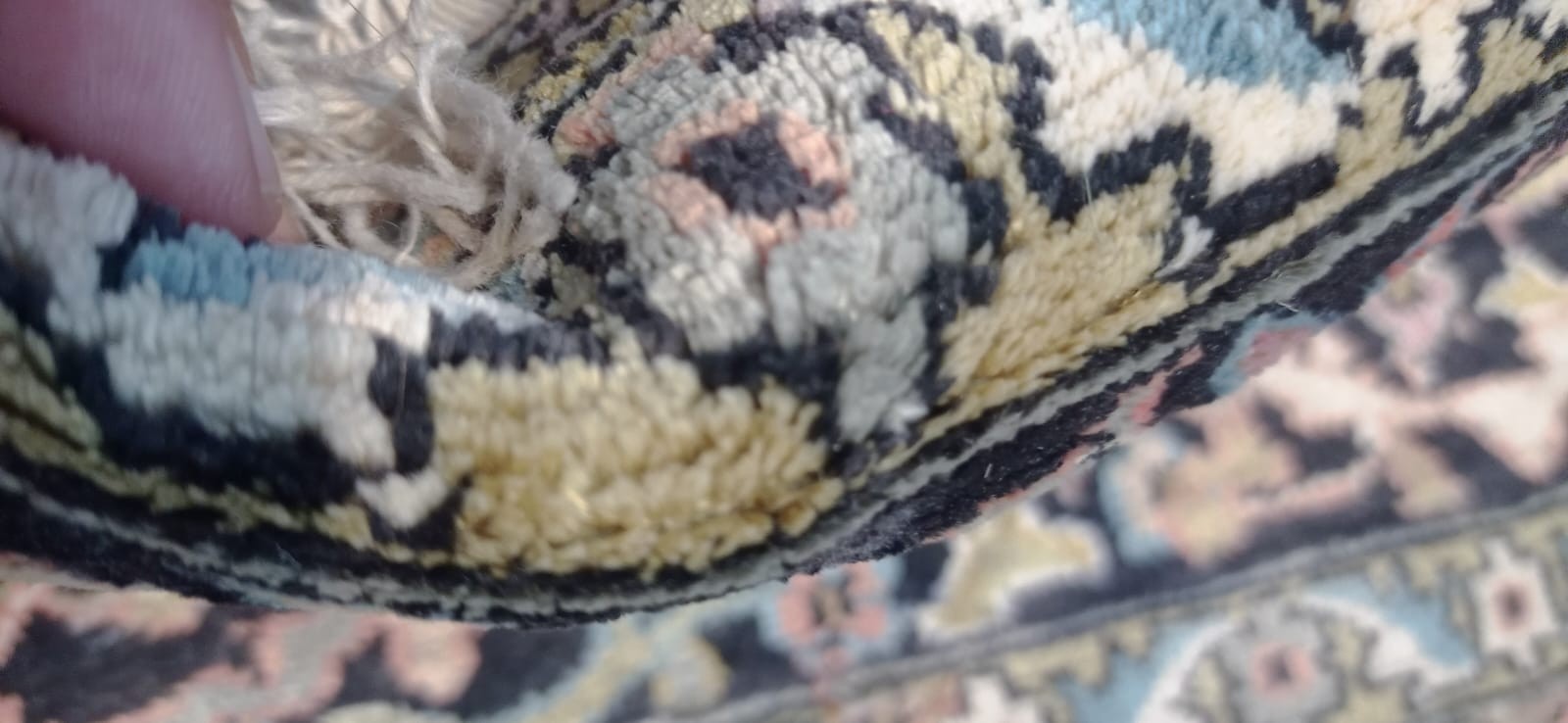 11x8 ft COLLECTORS ITEM Vintage Stunning Natural Silk Fine Quality Hereke Carpet gallery