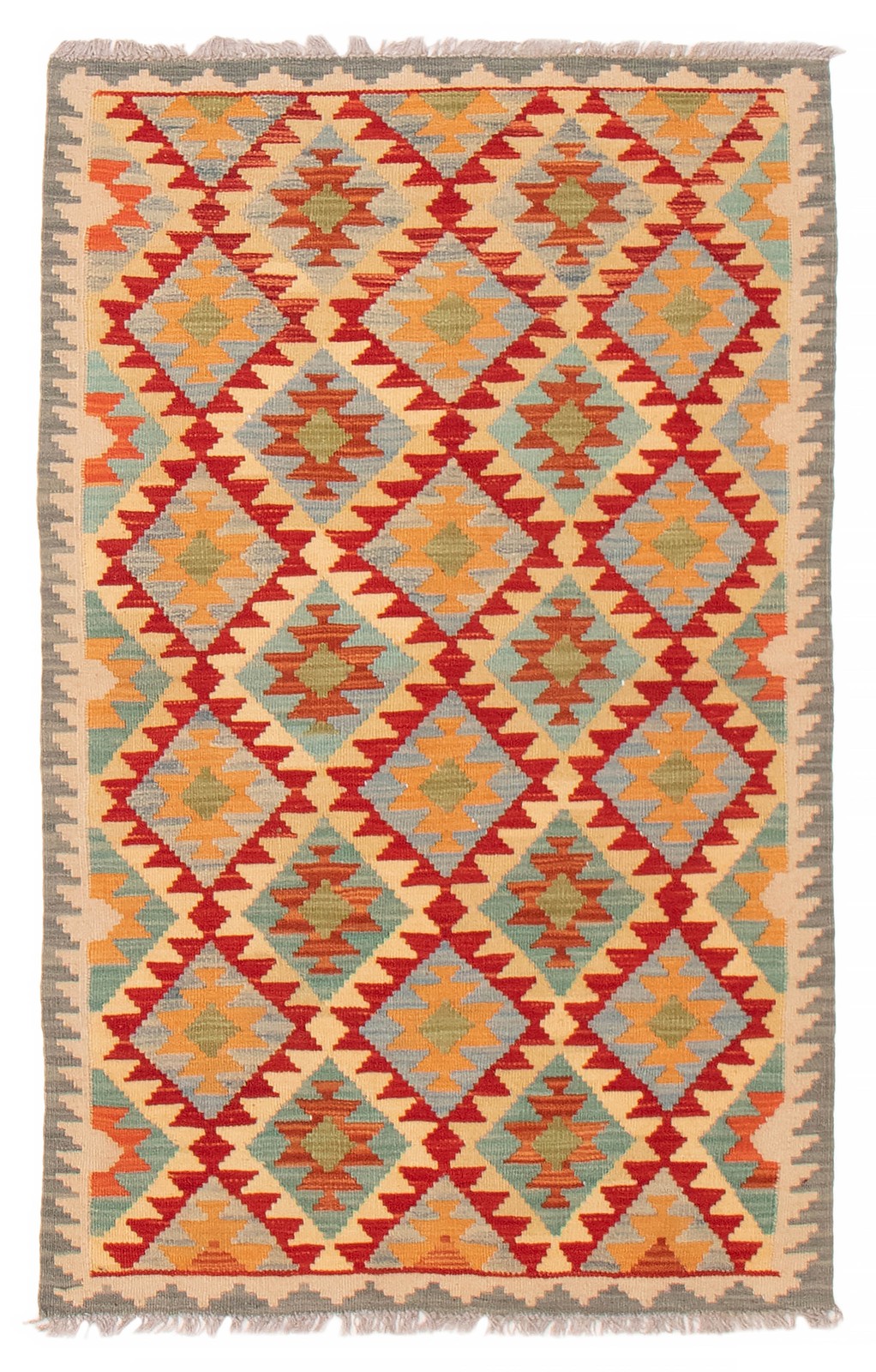 Vintage 3'2" x 5'1" Traditional Wool Hand Woven Oriental Area Rug gallery