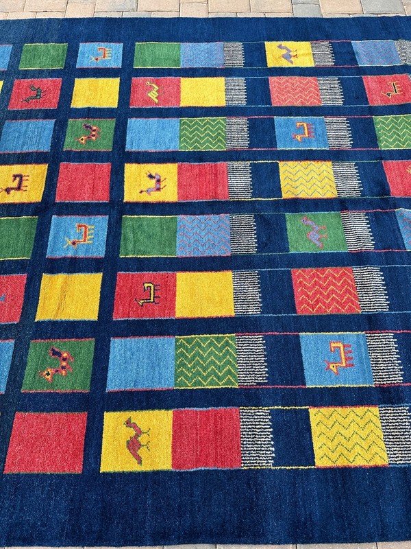 Fine Quality Handmade Nepalese Tibetan Area Rug,Charming Animal Motifs, 8x11 gallery