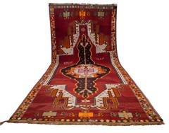 Turkish Kilim Rug, Hand Woven Rug, Wool Vintage Rug, Large Runner Rug, 6 x 13 ft