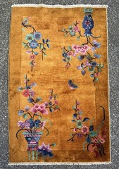 NEW ART DECO CHINESE NICHOLS RUG 3×5 ft