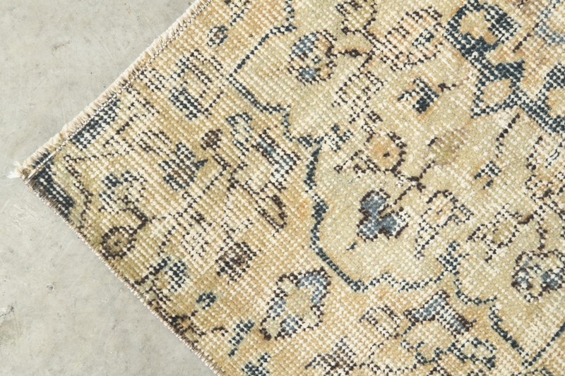 Turkish Door Mat Rug Antique Wool Carpet Vintage Small Oushak Rug 1x4 ft,958 gallery