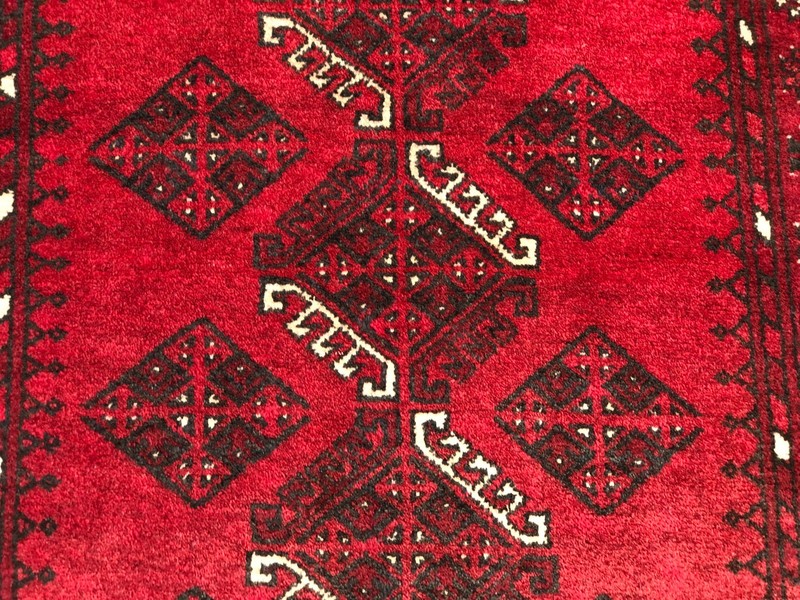 Vintage Turkmen Rug 2'6x3'7 ft Afghan Hand Knotted Wool Tribal Small Accent Rug gallery