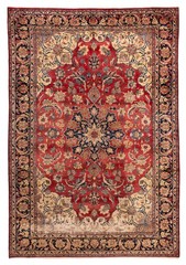 Vintage 7’7″ x 11’2″ Traditional Hand Knotted Vegetable Dye Wool Area Rug