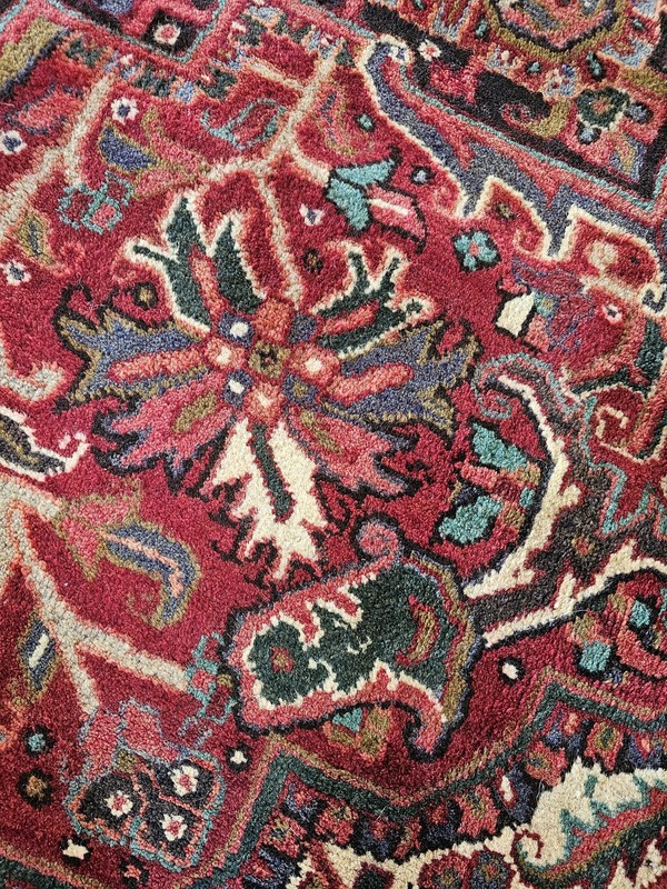 8 x 11 VINTAGE SERAPI HERIZ RUG ANTIQUE KAZAK USHAK CAUCASIAN gallery