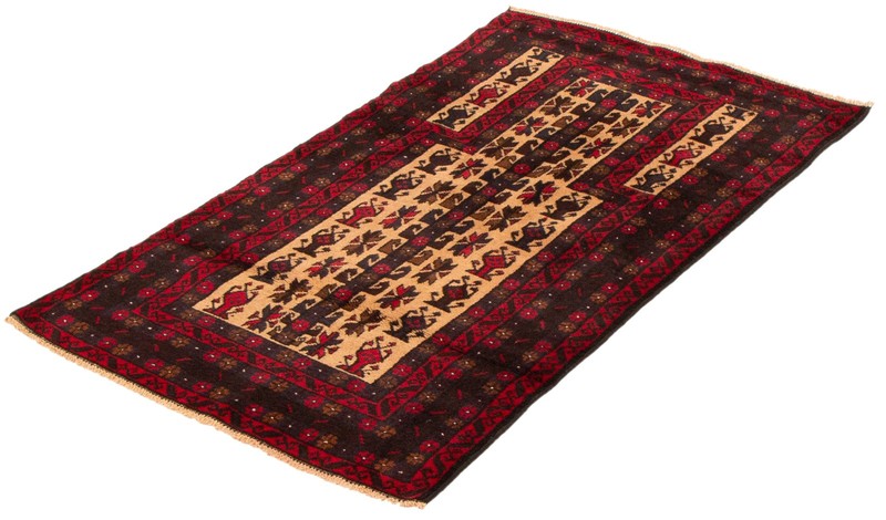 Vintage Hand-Knotted Area Rug 2'9" x 4'8" Traditional Oriental Wool Carpet gallery