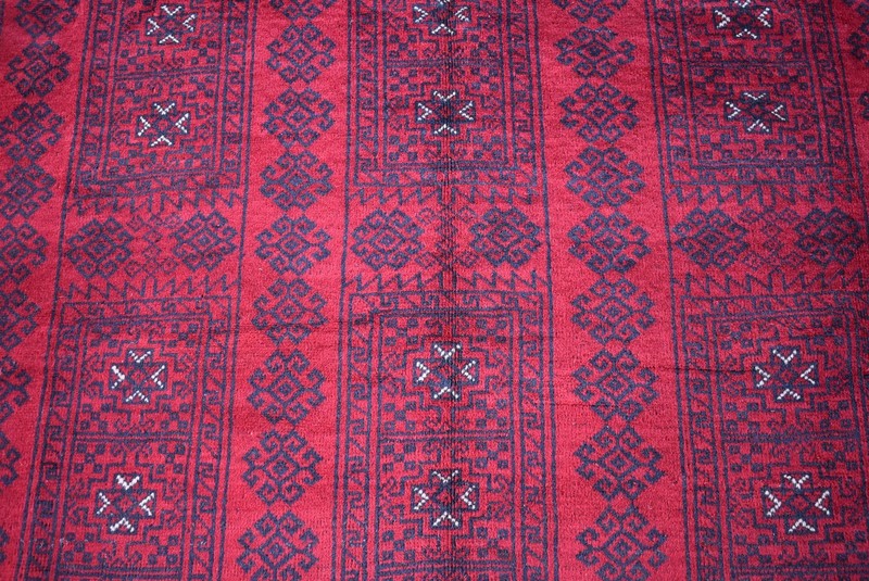 Hand Knotted Vintage Rug 7x9 ft Antique Oriental Handmade Afghan Baluchi Carpet gallery