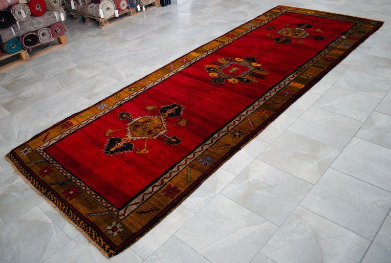 5x13 Runner Turkish Hand Knotted Rug for Living Room Large Runner Kitchen Decor gallery