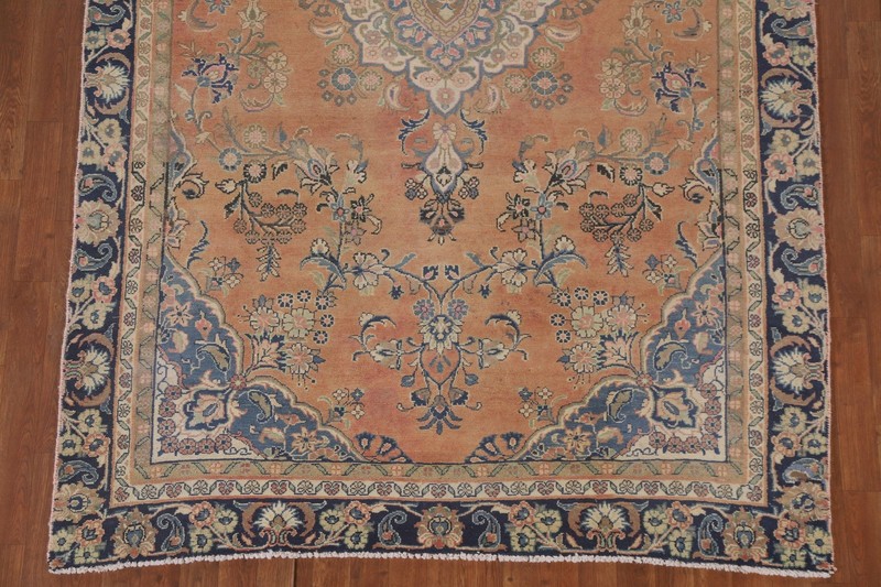 Handmade Wool Rust Area Rug 6x9 Medallion Traditional Living Room Classic Carpet gallery