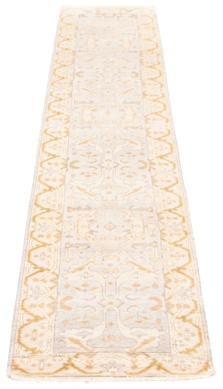 Vintage Hand-knotted Runner Rug 2'6" x 11'8" Traditional Oriental Wool Carpet gallery