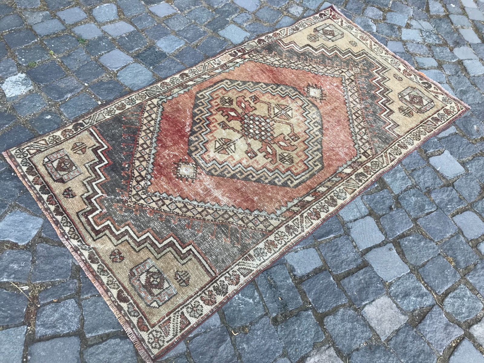 Handmade Wool Rug, Bohemian Area Rug, Turkish Vintage Rug, Home Decor,2,6x4,9 ft gallery