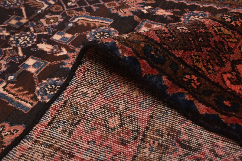 Vintage Hand-knotted Runner Rug 3'5" x 9'4" Traditional Oriental Wool Carpet gallery