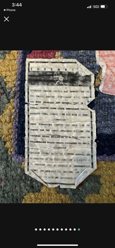 Tibetan Tufenkian Oriental Rug Vintage Modern gallery