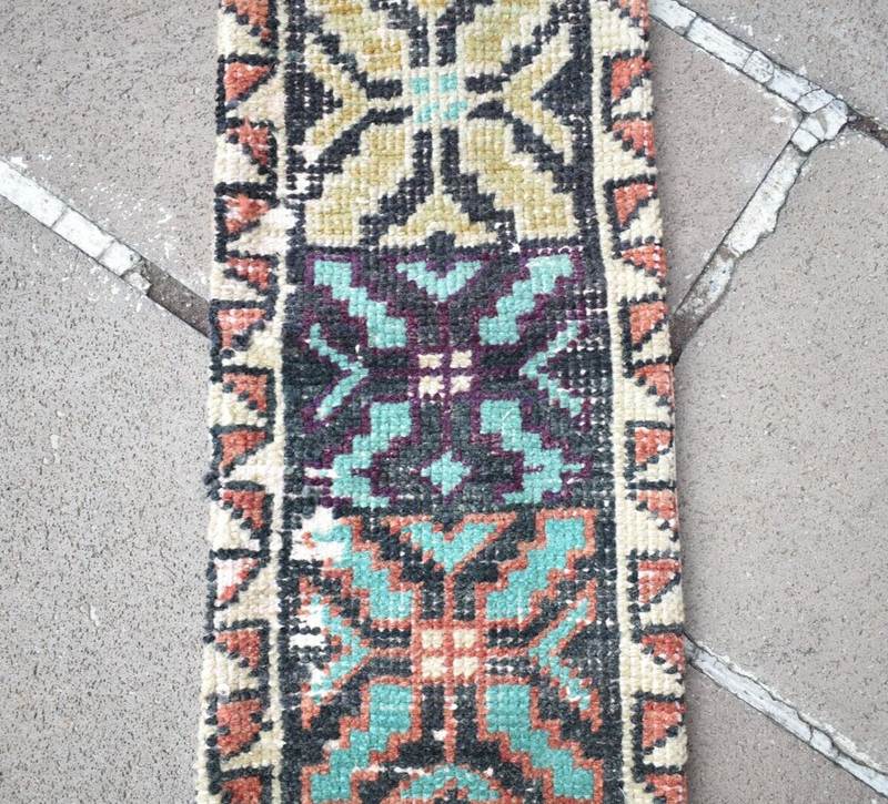 Turkish Carpet Pillow Cover Rug 10'' x 36'' Decorative Handmade Cushion Cover gallery
