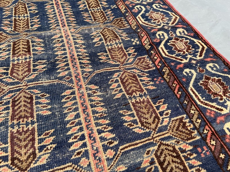 2'10x9'9 ft Antique Handmade Runner Rug Low Pile Tribal Distressed Runner Rug gallery