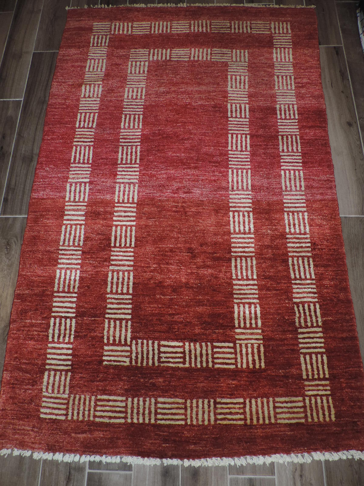 7x4ft. Handmade Rare Afghan Chobi Wool Rug gallery