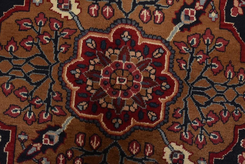 Mahvelat Rug 10′ x 13’2” Red Wool Vintage Traditional Hand-Knotted Carpet gallery