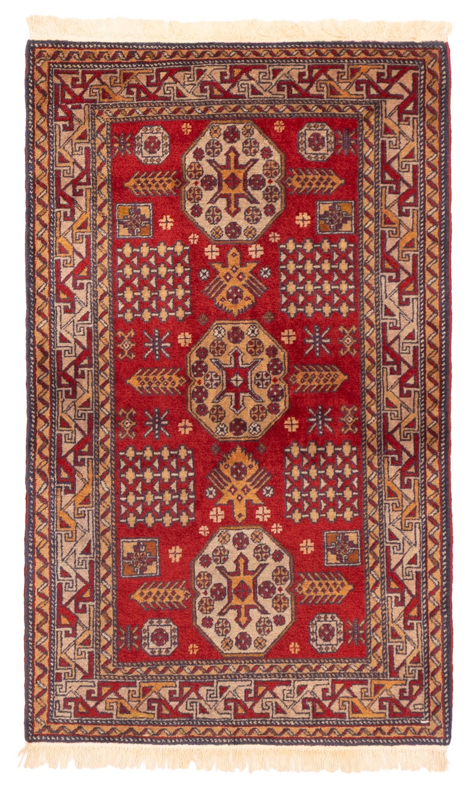 Vintage Traditional Hand-Knotted Area Rug 2'9" x 4'5" Oriental Wool Carpet gallery