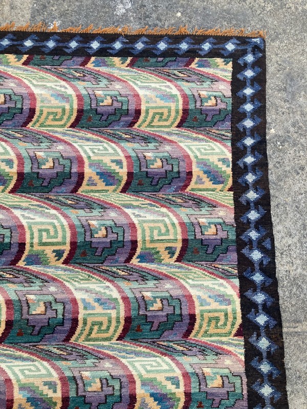Vintage Traditional Handcrafted Beautiful Kilim Rug for Home Décor 191x242 cm gallery