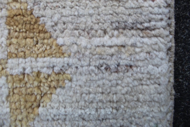 Vintage Traditional Hand Made Oriental Gabbe Wool Beige Blue Red Rug 86x62cm gallery