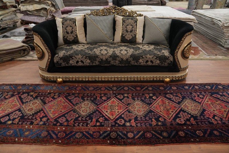 Vegetable Dye Tribal Hand-knotted Traditional 16 ft Long Runner Rug 4x16 Carpet gallery