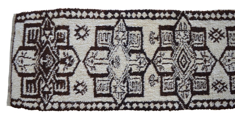 EXTRA LONG Runner Kurdish HandMadee Tribal Turkish Runner Rug NO DYES 3x14 feet gallery