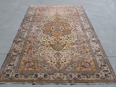 Antique Traditional Rug 6×10 Large Floral Turkish Rug 6.4×9.6 Muted Distressed