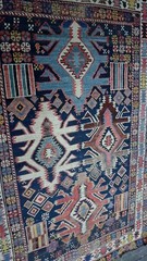 Antique Karabagh Chelaberd Eagle Rug 105x160cm 3’5″x5’3″ Caucasian Tribal