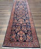 Indo Per'sian Sarouk Mohajaran Runner 3 x 9.4, Navy Blue, Floral gallery