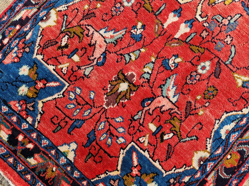 3'9"x12'8" ANTIQUE HAND KNOTTED CAUCASIAN MALAYER TRIBAL WOOL RUG RUNNER gallery