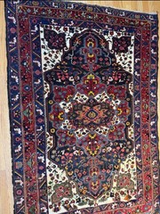 Antique Handmade Museum Grade Bakhtiari Rug C.1920 Mint Conditio (6’4 X 4’3)