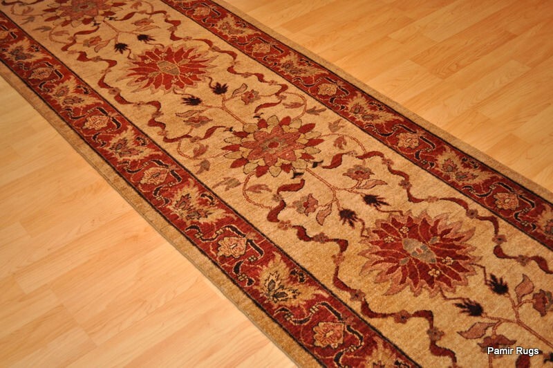 _HALL_RUNNER_HAND-MADE_17 FT. Hall Runner 3' x 17' Top Quality SULTANABA DESIGN gallery
