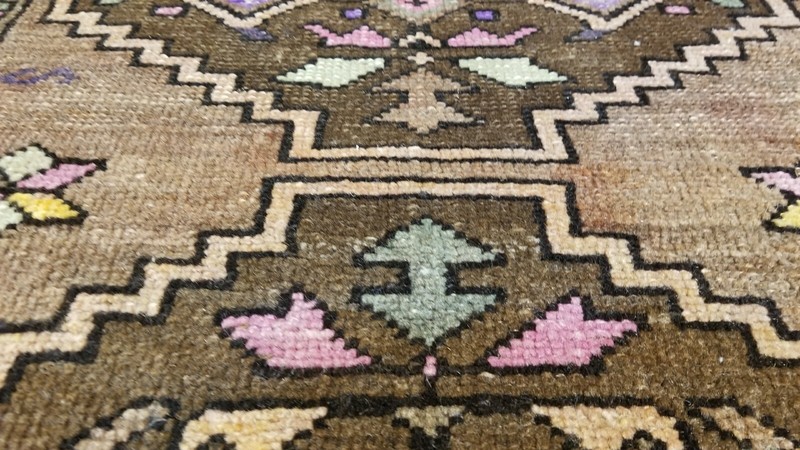 Vintage 1940-1950s Turkish Tribal Rug 2'5'' x 3" gallery