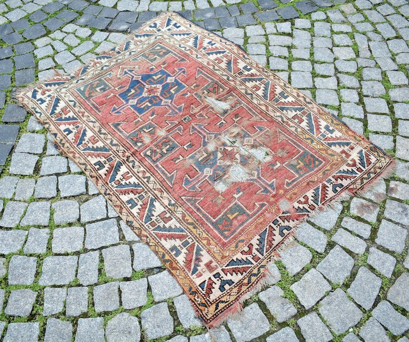Fabulous Antique Turkish Rug 39'' x 51'' Collector's Item Anatolian Fragment Rug gallery