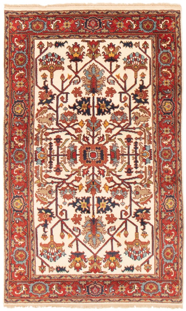 Vintage Oriental Hand-Knotted Carpet 4'9" x 7'11" Traditional Wool Area Rug