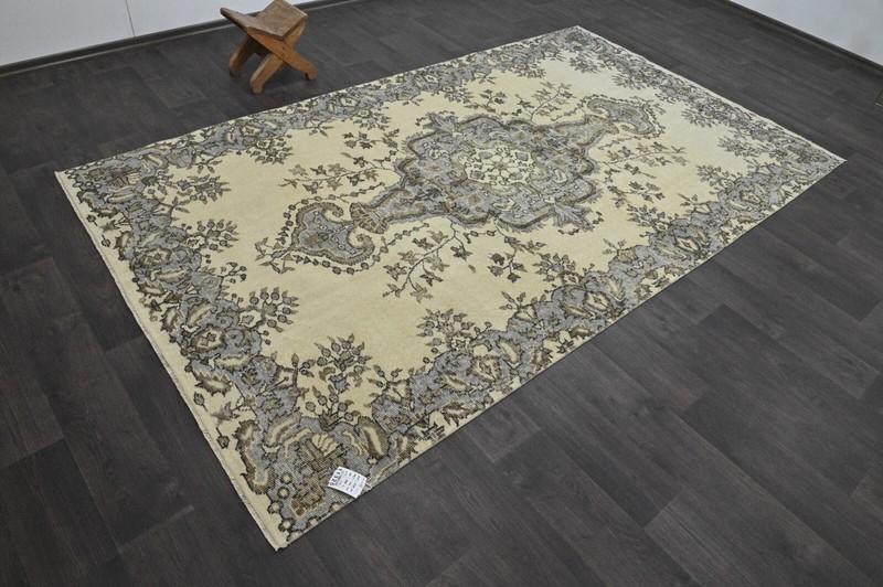 Oushak Turkish Vintage Rug 5x9 Kilim Rug Anatolian Handmade Boho Decor BEIGE gallery