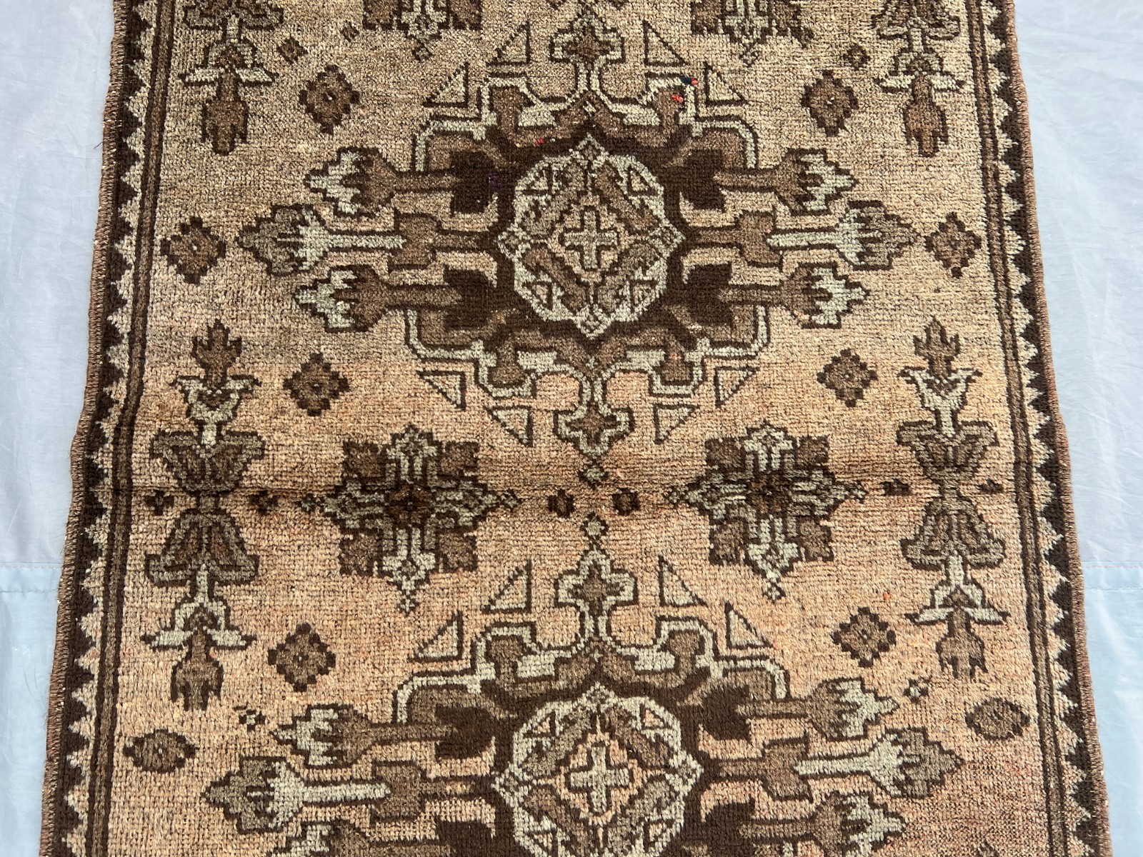 2'7 x 3'11 ft Vintage Afghan Rug Hand Knotted Wool Terracotta Tribal Carpet gallery