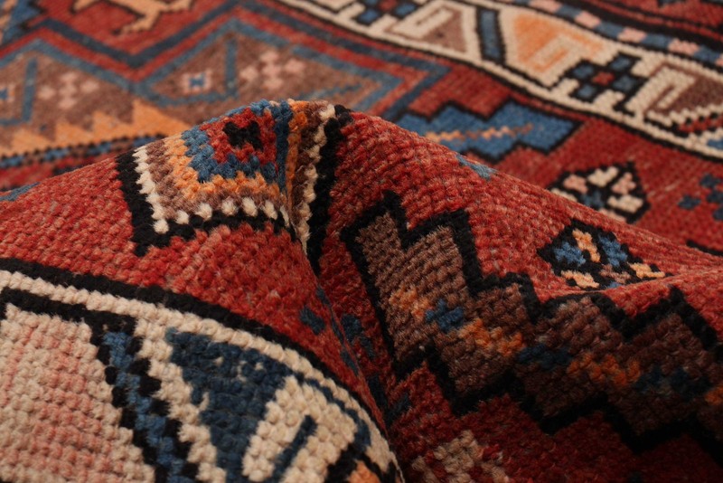 3'8" x 12'6" Vintage Hand-knotted Runner Rug Traditional Oriental Wool Carpet gallery