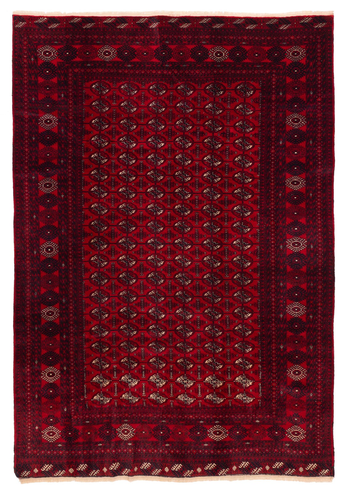 Vintage Traditional Hand-Knotted Area Rug 6'9" x 9'8" Oriental Wool Carpet gallery
