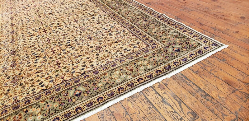 Masterpiece Antique 1920-1930's Wool Pile Natural Dyed Hereke Rug 6'6"×9'8" gallery