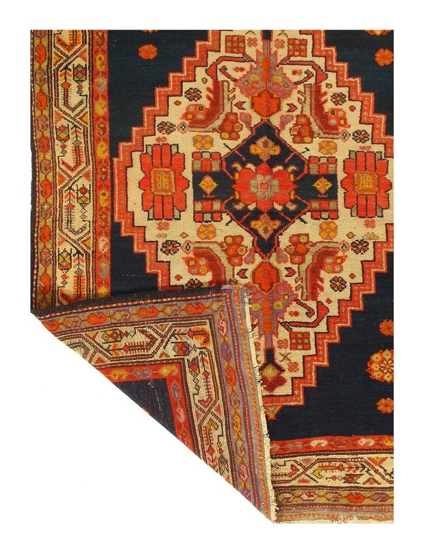 Navy Blue antique Kazak 4'1'' X 5'9'' gallery
