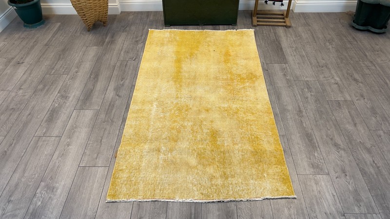 Vintage Turkish Rug, Bedroom Rug, Handmade Rug, Oriental Rug, Wool 3.6 x 6.4 ft gallery