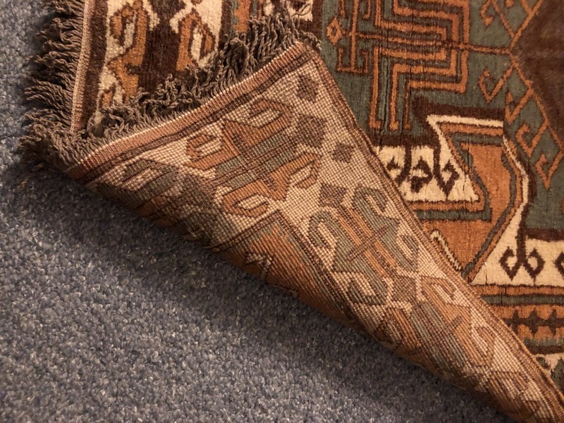 EXTREMELY RARE Antique Turkish Carpet - Wool On Wool 150cm x 95cm approx gallery