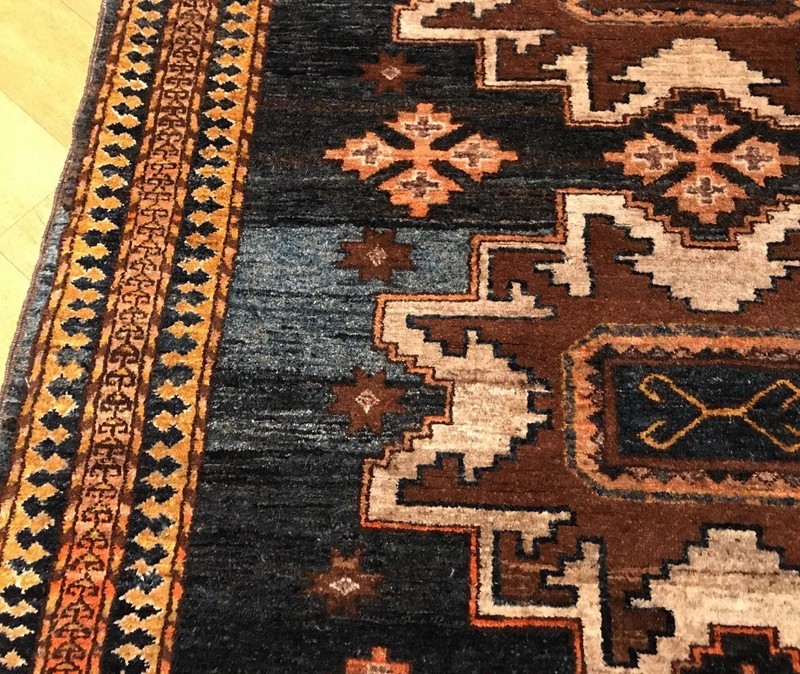 RUG, semi-antique, Beautiful Black, Tan, Ivory, Brown & Taupe gallery