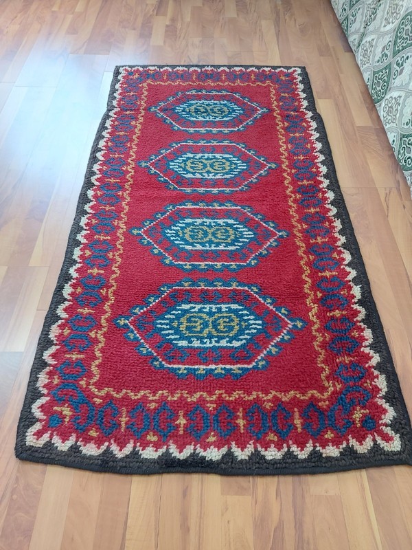 red drgon Tibetan Monastery Rug Handmade 1850 Runner Rug Unique Rug gallery